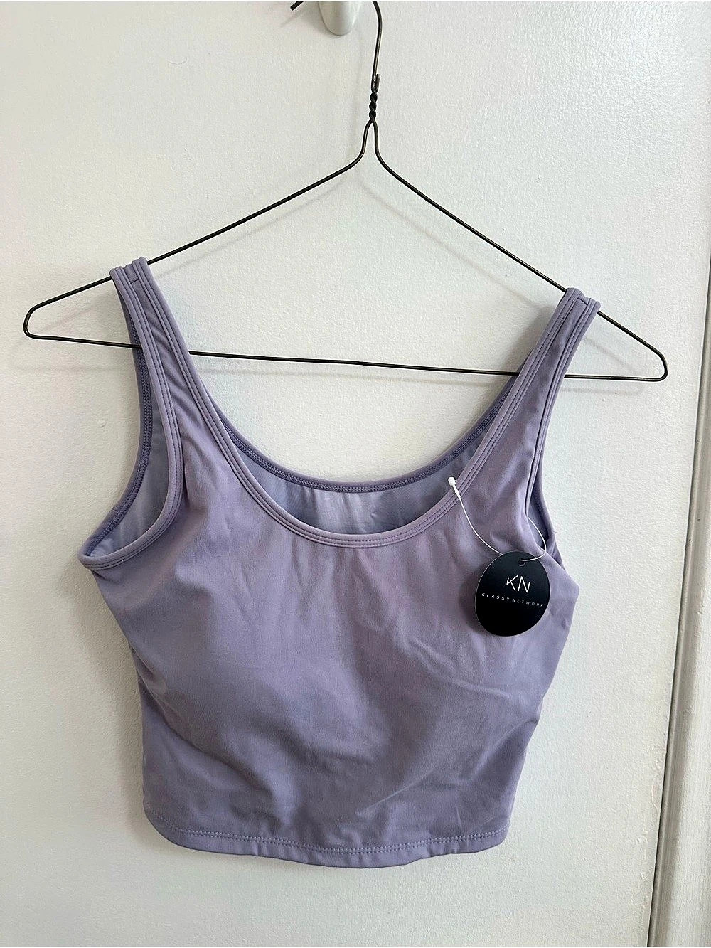 Klassy Network Purple Crop Tank NWT